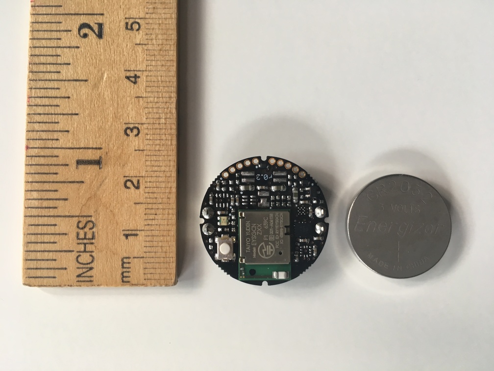 Wearable IMU and coin-cell battery